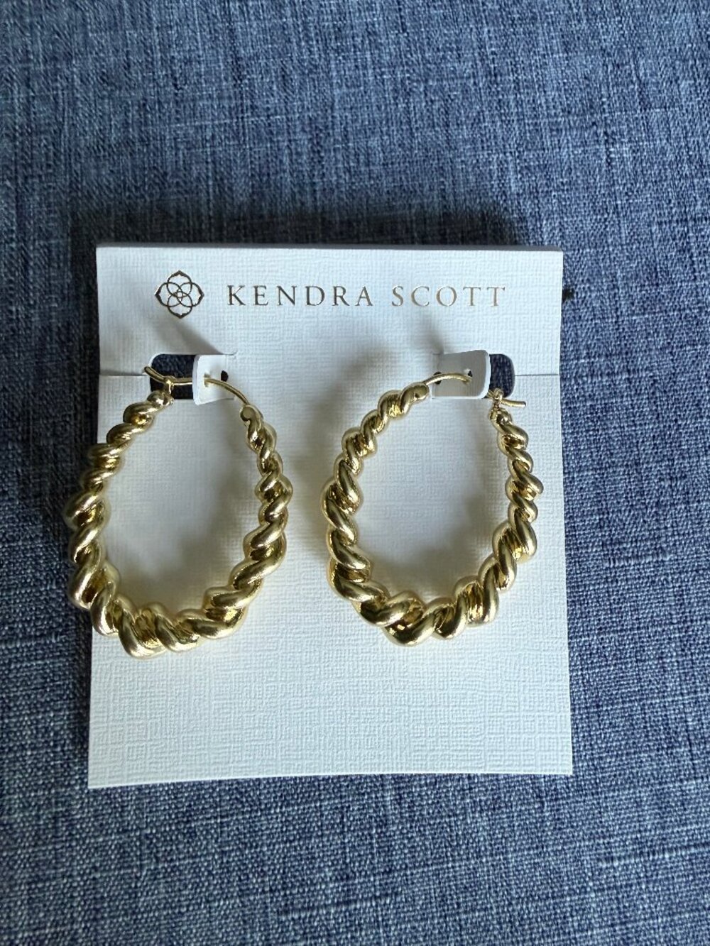 Kendra Scott Haisley Hoop Gold Earrings